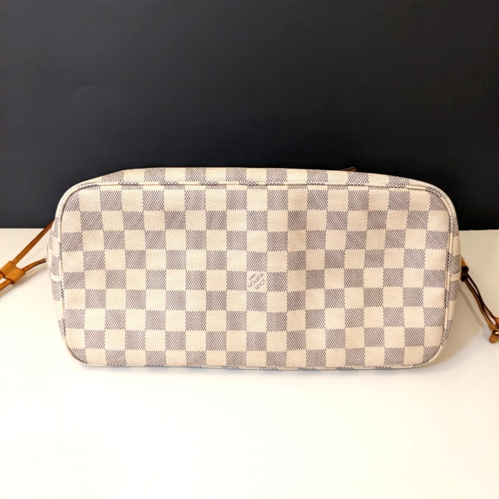 💎Authentic💎 Louis Vuitton Neverfull MM white Damier Azur - Picture 7 of 16
